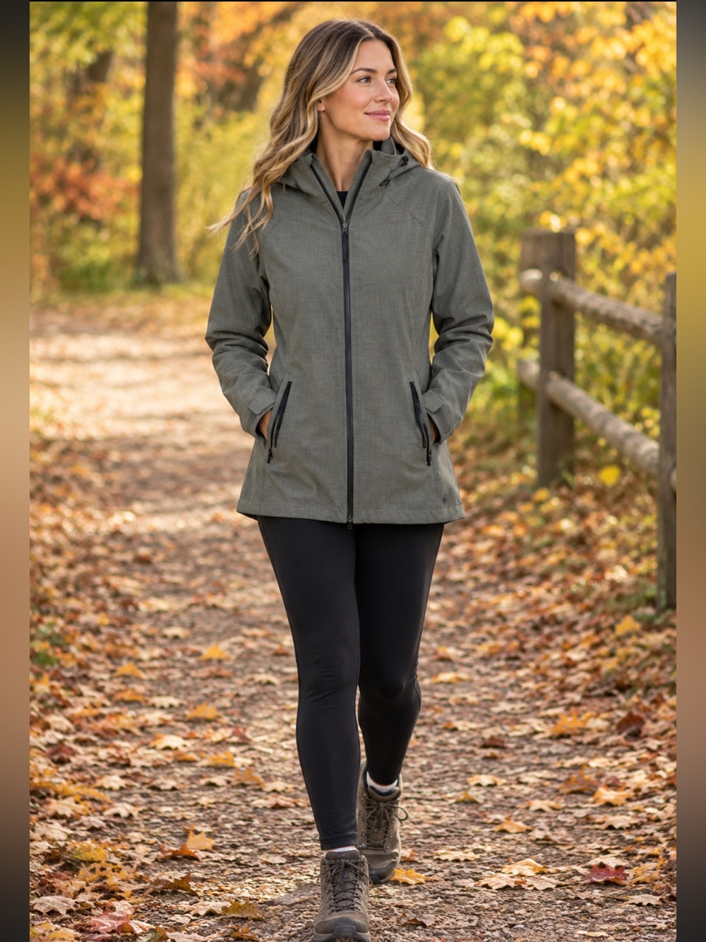 EXCELLENT CONDITION WOMEN’S LARGE COLUMBIA OMNI-HEAT DUSK 2 DAWN LONG SOFTSHELL